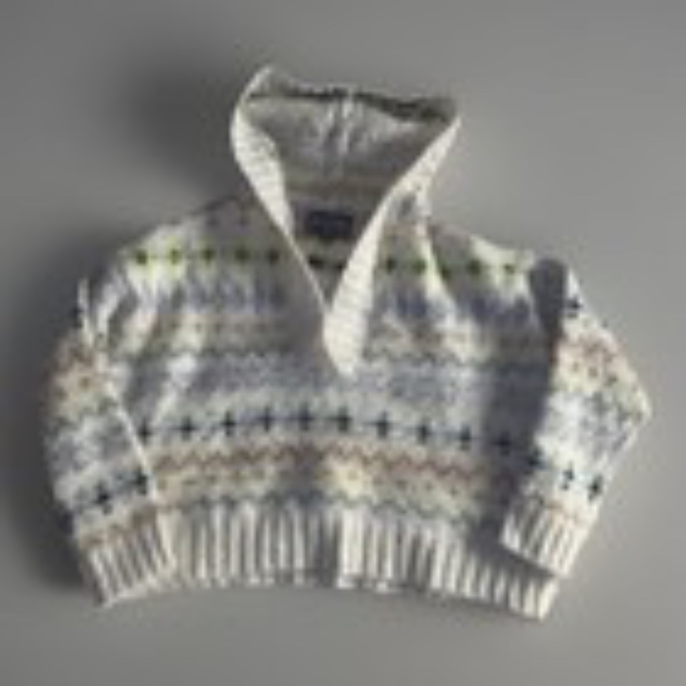 American Eagle Outfitters Women's Soft Knit Hooded Cropped Sweater Size Small
